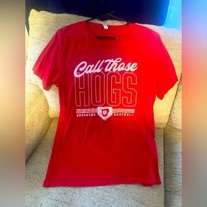 Arkansas Razorback baseball tee